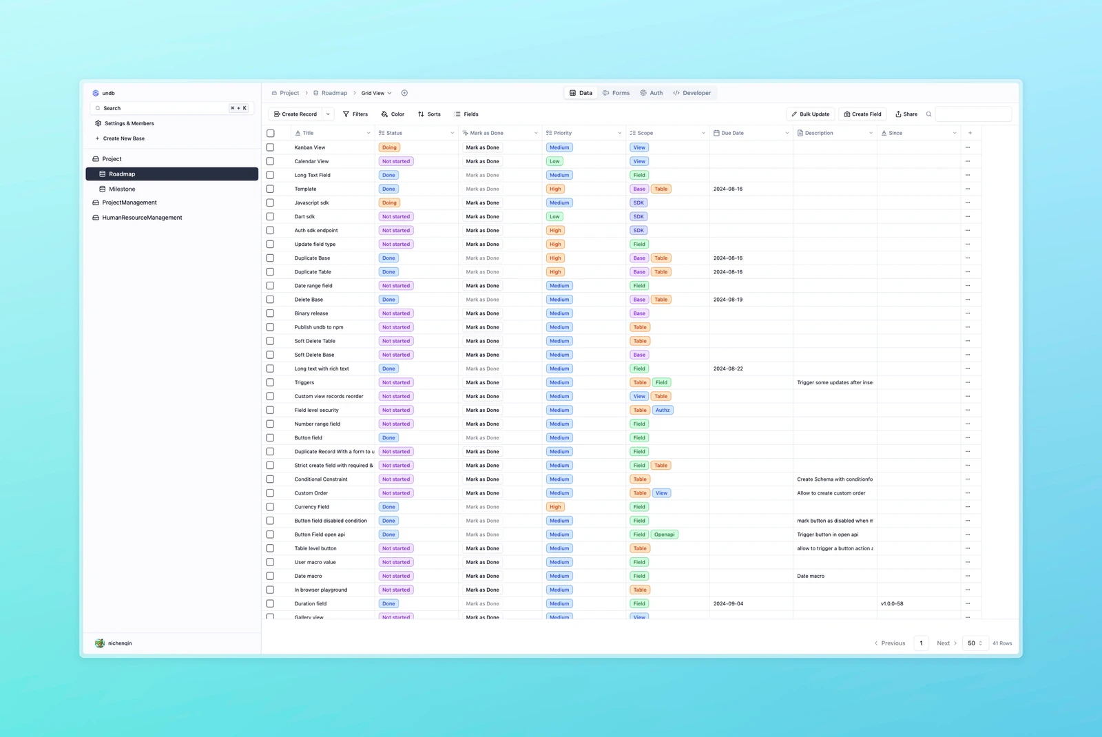 undb screenshot 1