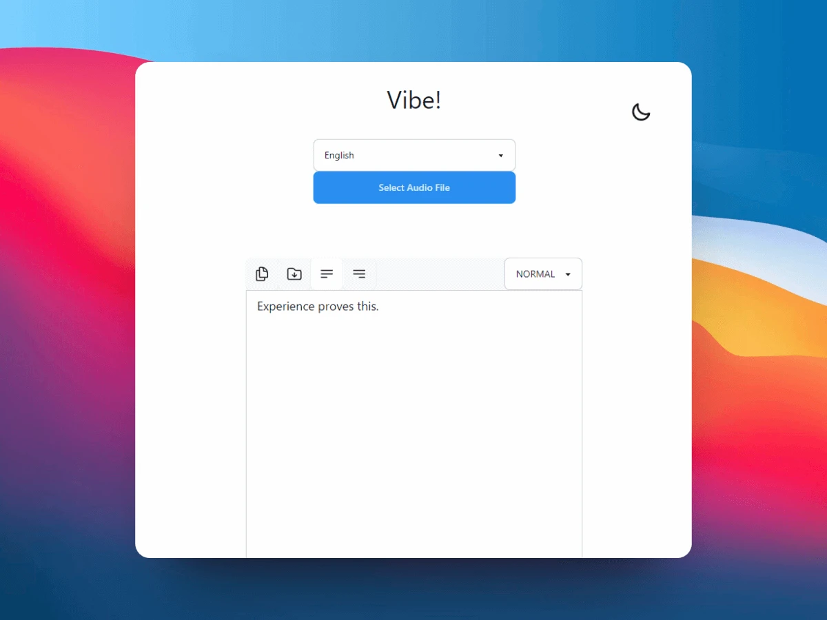 Vibe screenshot 1