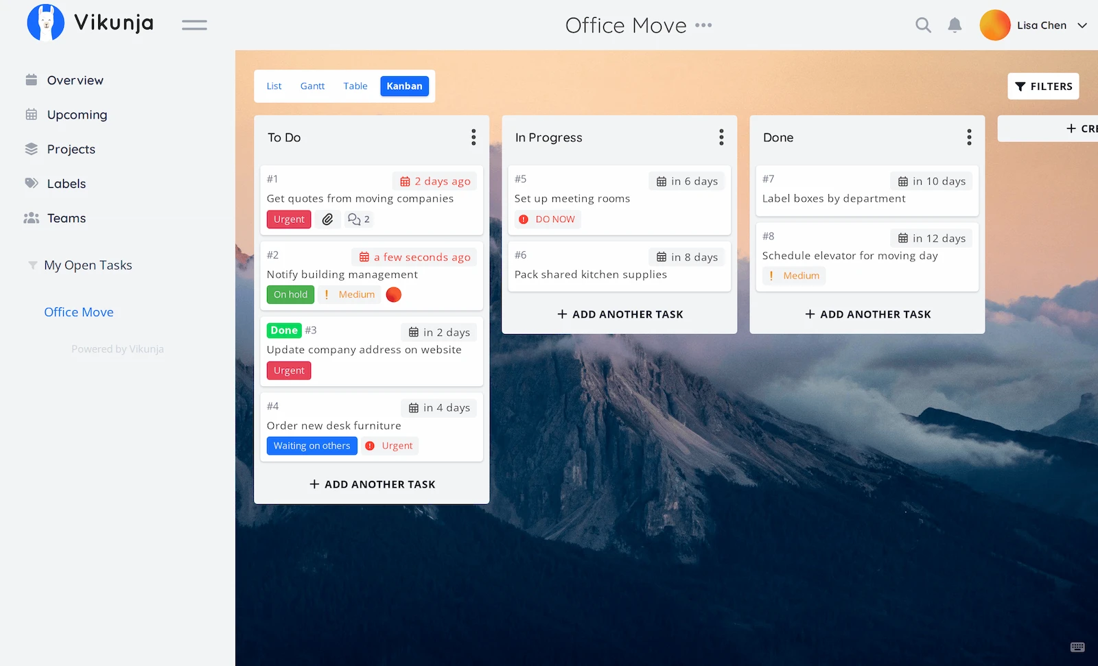 Vikunja screenshot 1