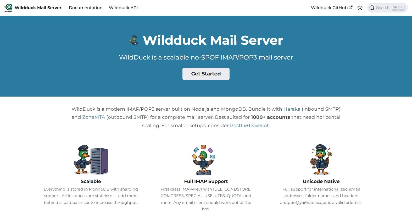 WildDuck screenshot 1