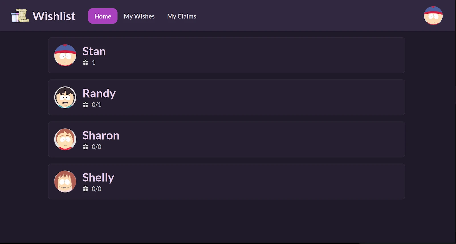 Wishlist screenshot 1