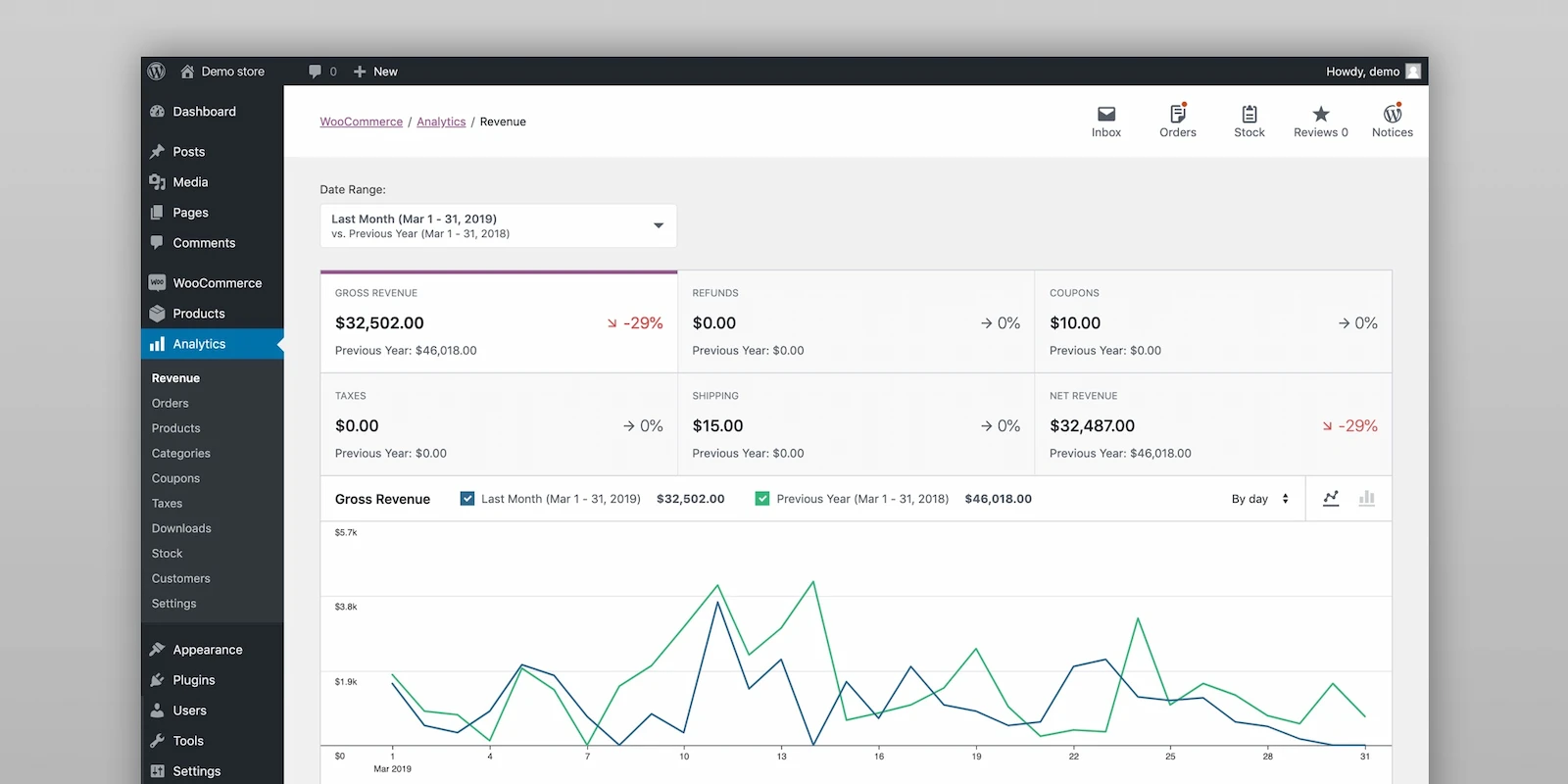 WooCommerce screenshot 1