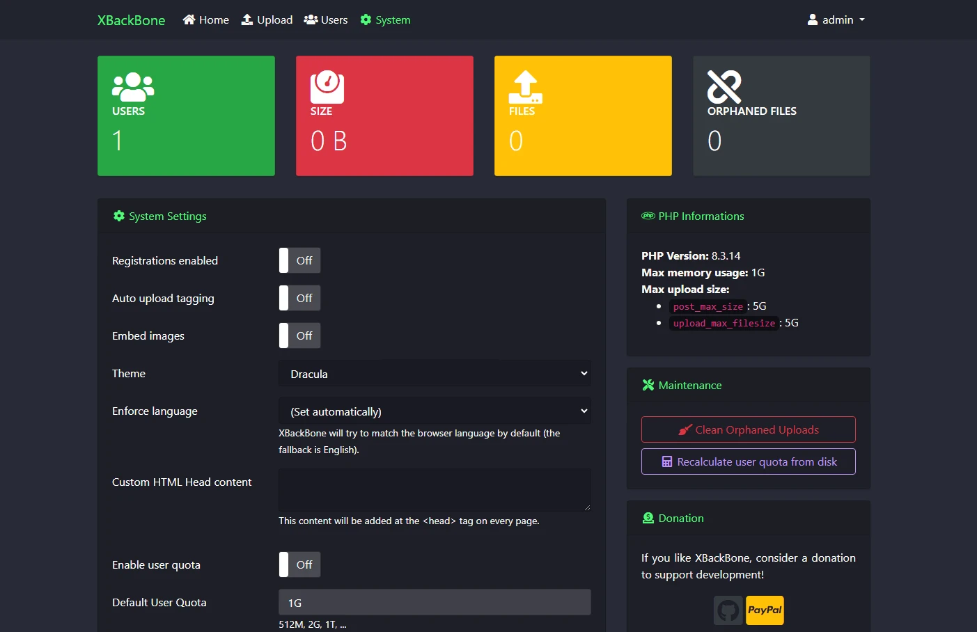 XBackBone screenshot 1
