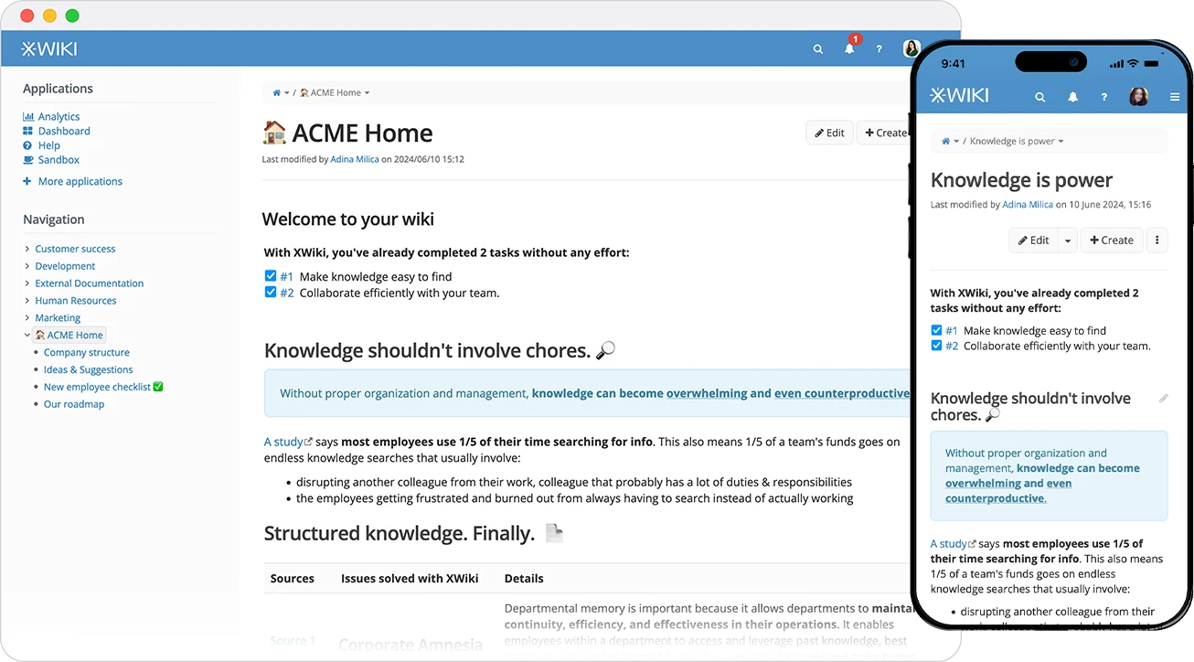 XWiki screenshot 1