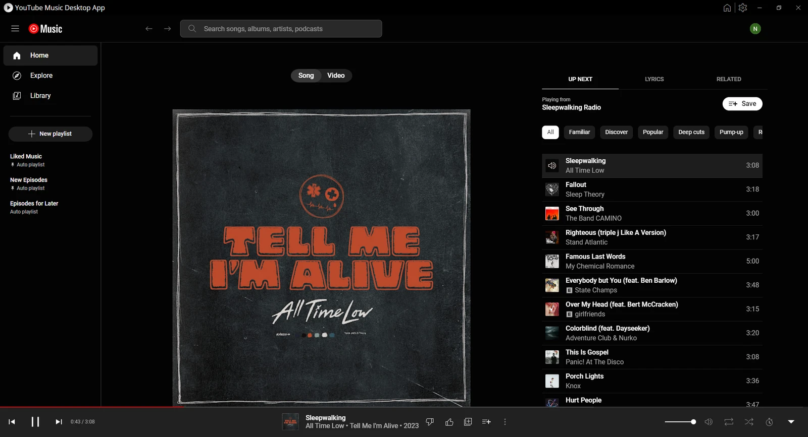 YouTube Music Desktop screenshot 1