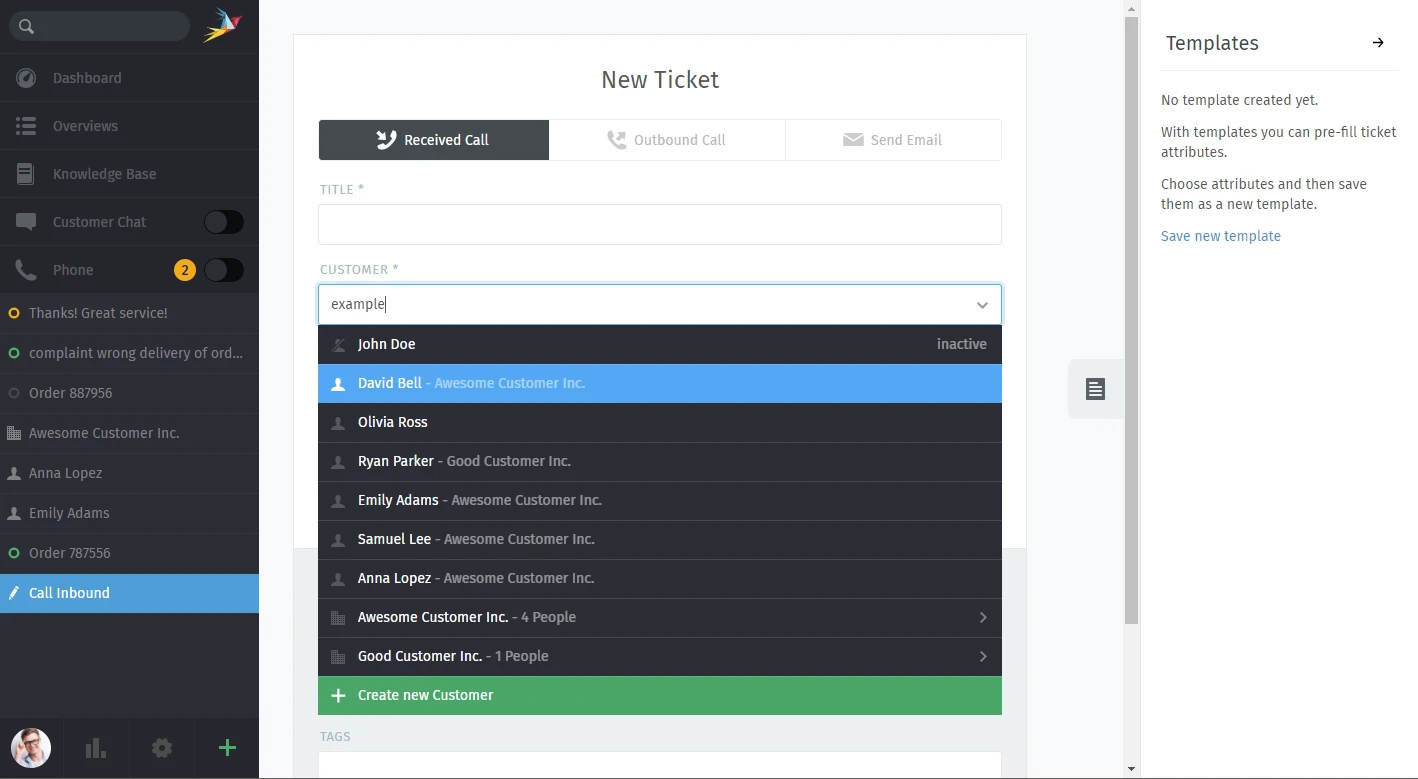 Zammad screenshot 1